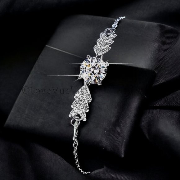 Certified 1ct. t.w. Diamond Brilliant Cut Wings Bracelet - Picture 2 of 15